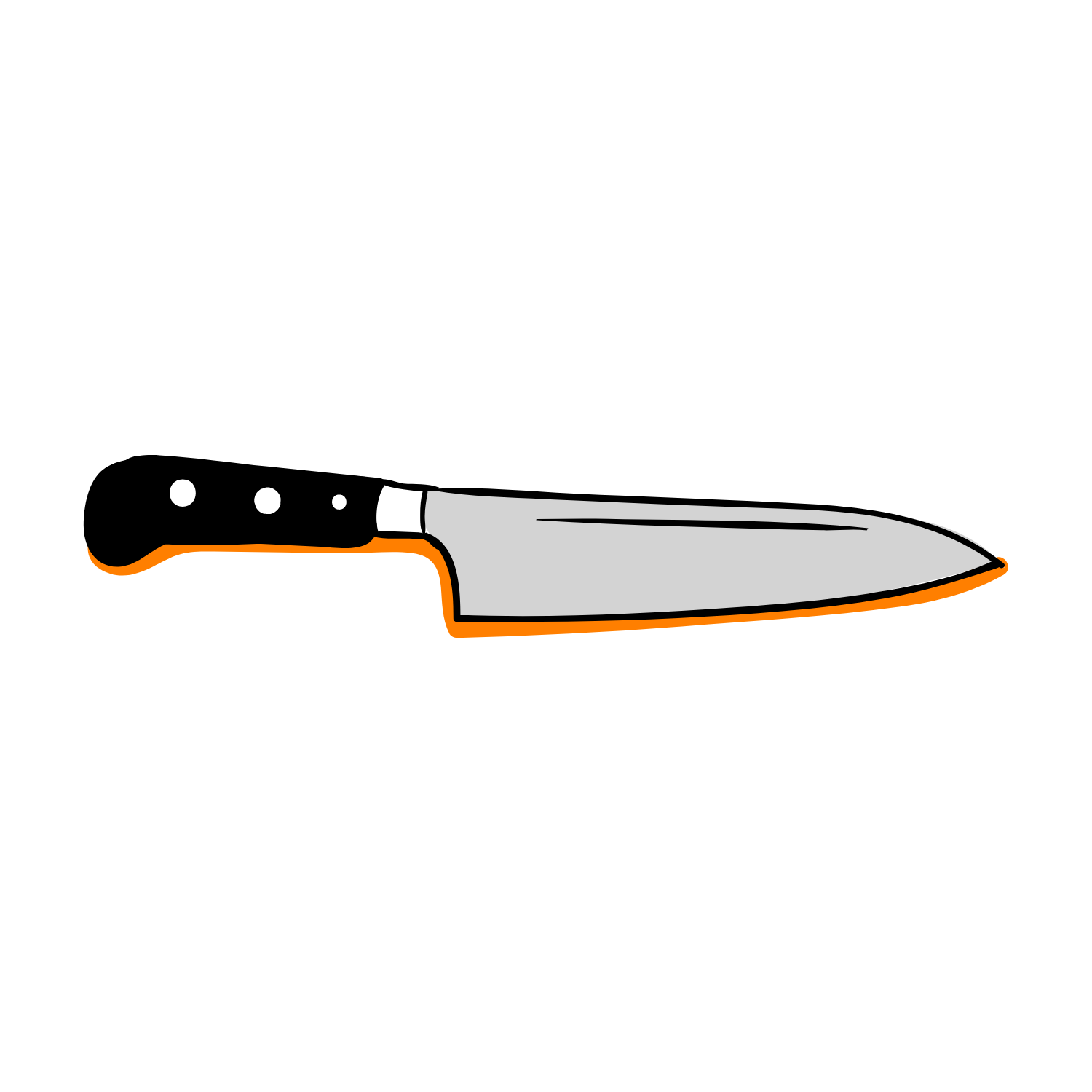 Single bevel knife