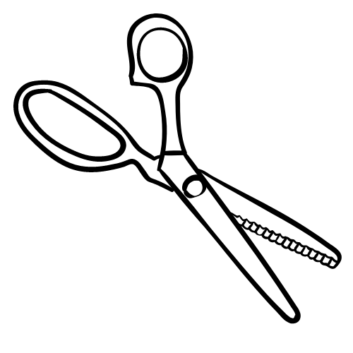 Sharpen Up 365 Pinking Shears Illustration