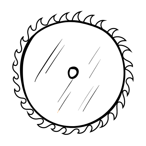 Sharpen Up 365 Saw Blade Illustration